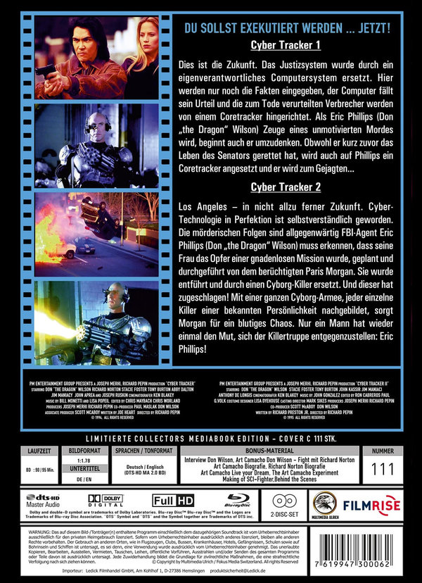 Cyber Tracker 1+2 - Uncut Mediabook Edition  (blu-ray)