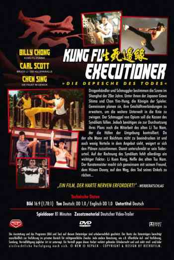 Kung Fu Executioner - Die Depesche des Todes - Uncut Edition