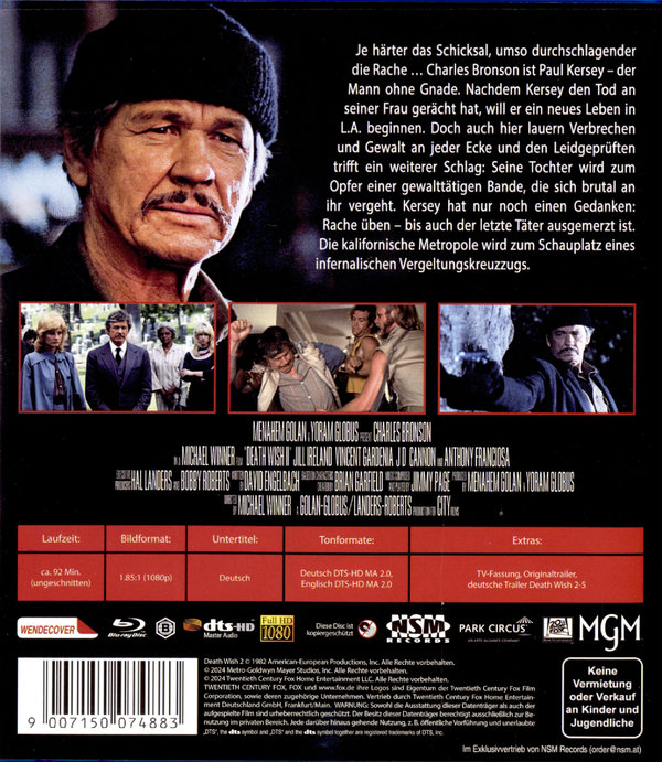 Death Wish 2 - Unrated  (Blu-ray Disc)