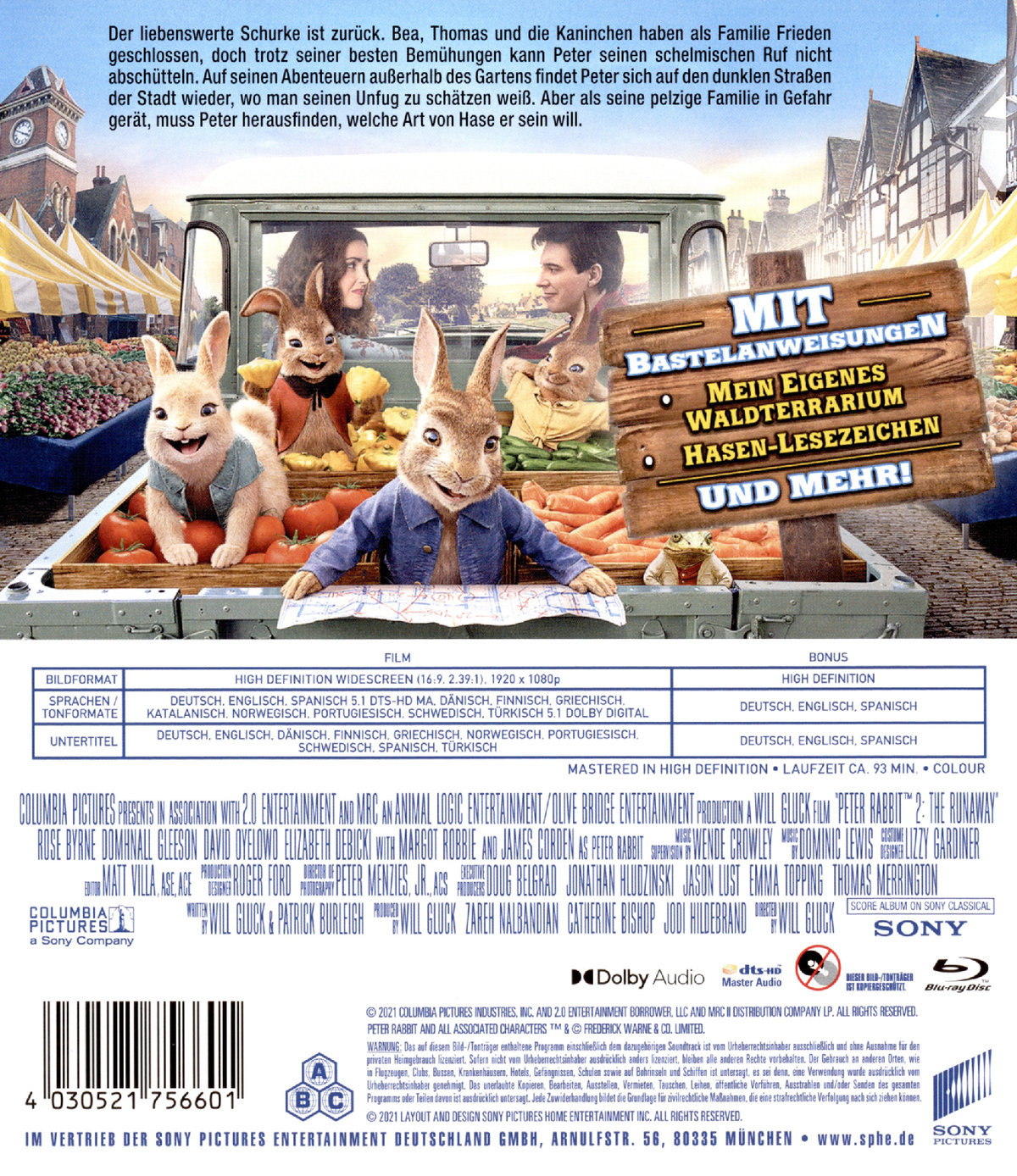 Peter Hase 2 - Ein Hase macht sich vom Acker (blu-ray)