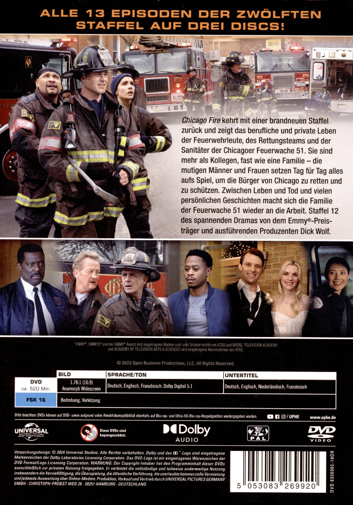 Chicago Fire - Staffel 12  [3 DVDs]  (DVD)