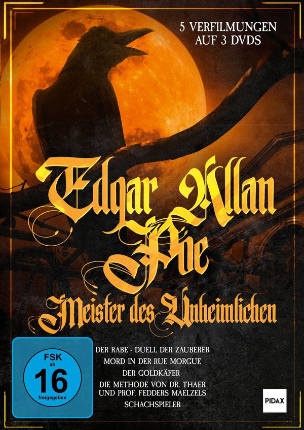 Edgar Allan Poe - Meister des Unheimlichen / Fünf unheimliche Klassiker von Edgar Allan Poe in einer Box  [3 DVDs]  (DVD)