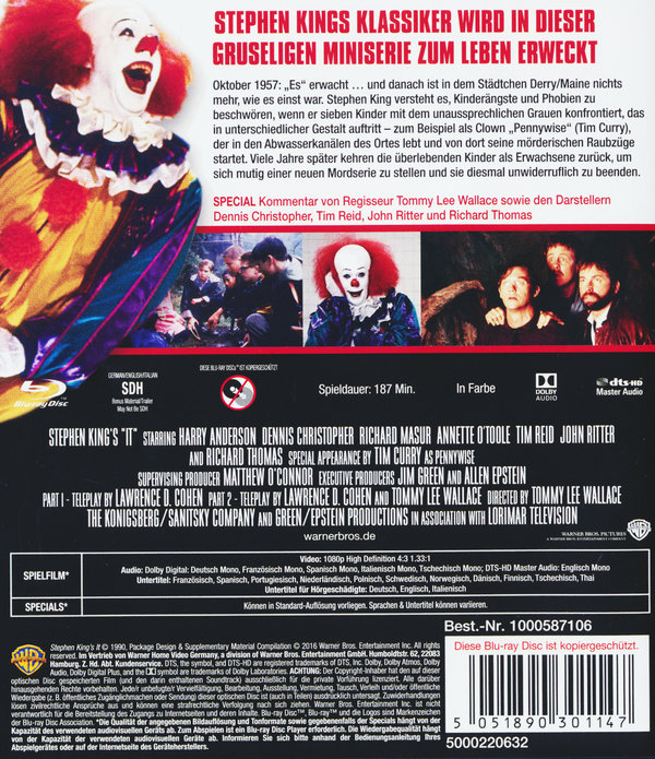 Stephen King's - Es (blu-ray)