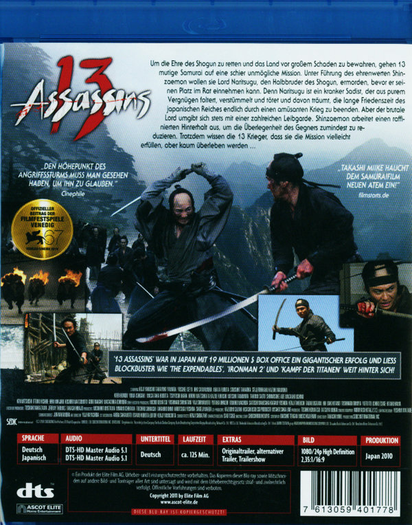 13 Assassins (blu-ray)