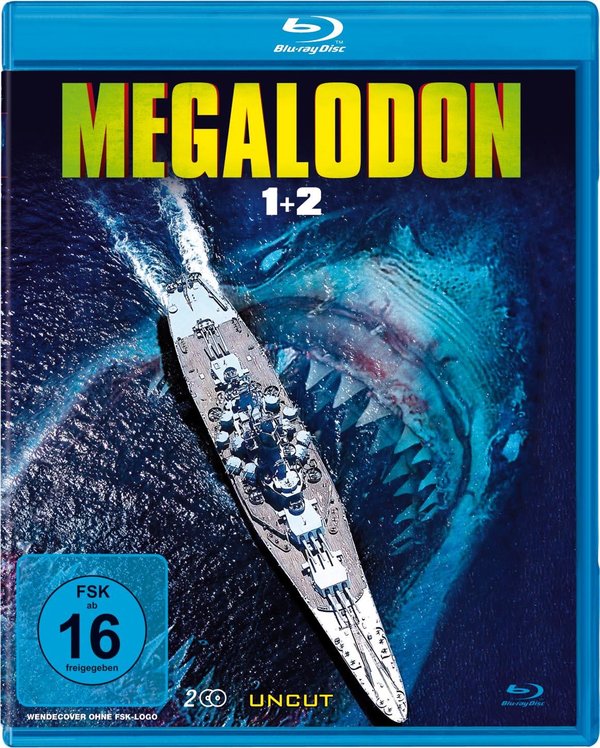 Megalodon 1+2 Uncut Special Edition (mit Wendecover)  [2 BRs]  (Blu-ray Disc)