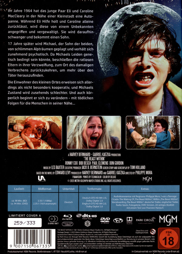 Beast Within, The - Das Engelsgesicht - Uncut Mediabook Edition (DVD+blu-ray) (A)