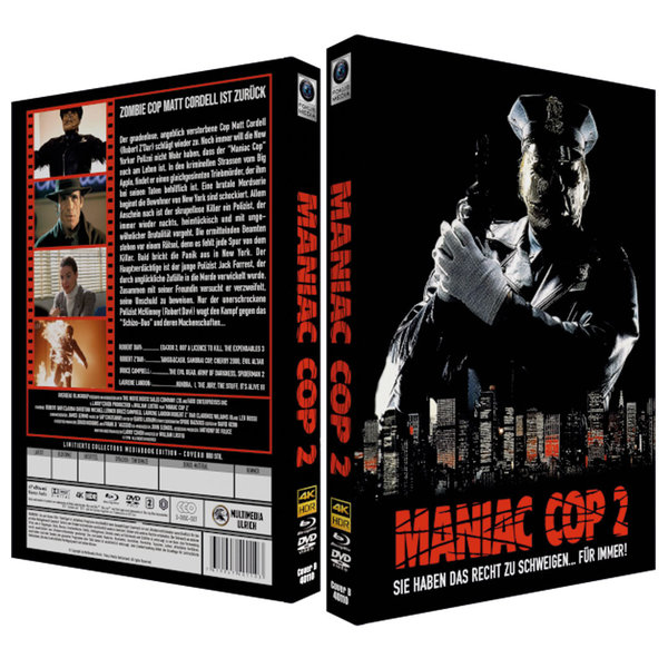 Maniac Cop 2 - Uncut Mediabook Edition  (4K Ultra HD+blu-ray+DVD) (B)