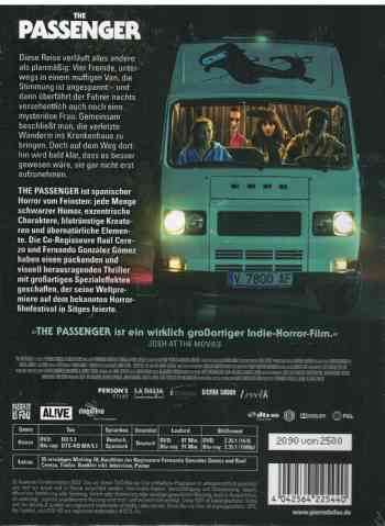 Spanischer Horrorfilm: The Passenger im Mediabook: Cover-Artwork final 
