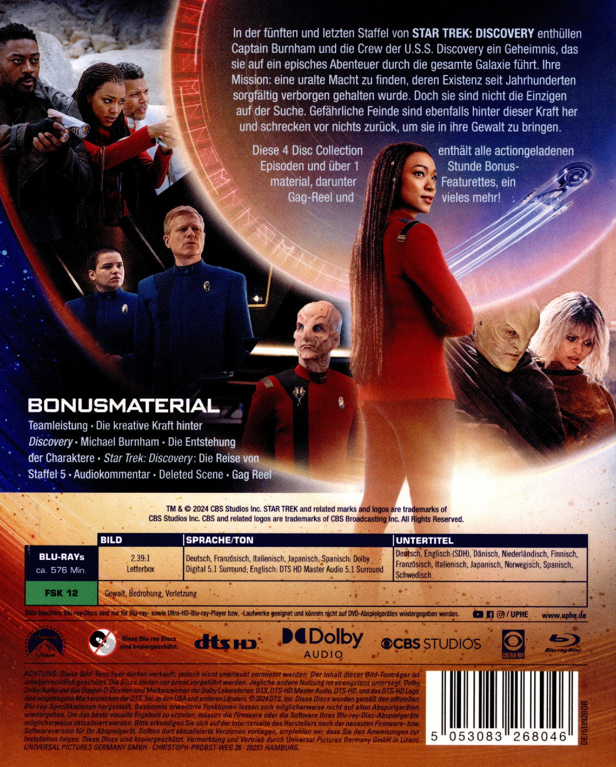 STAR TREK: Discovery - Staffel 5  [4 BRs]  (Blu-ray Disc)