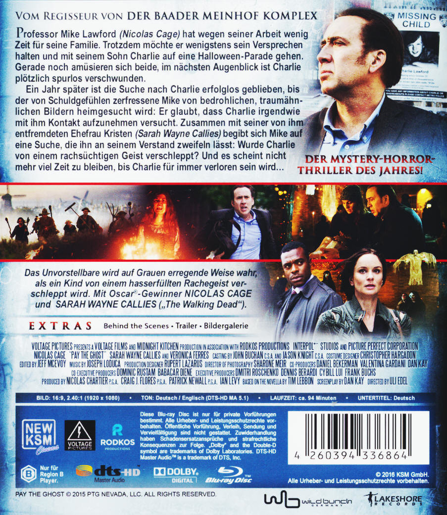 Pay the Ghost (blu-ray)