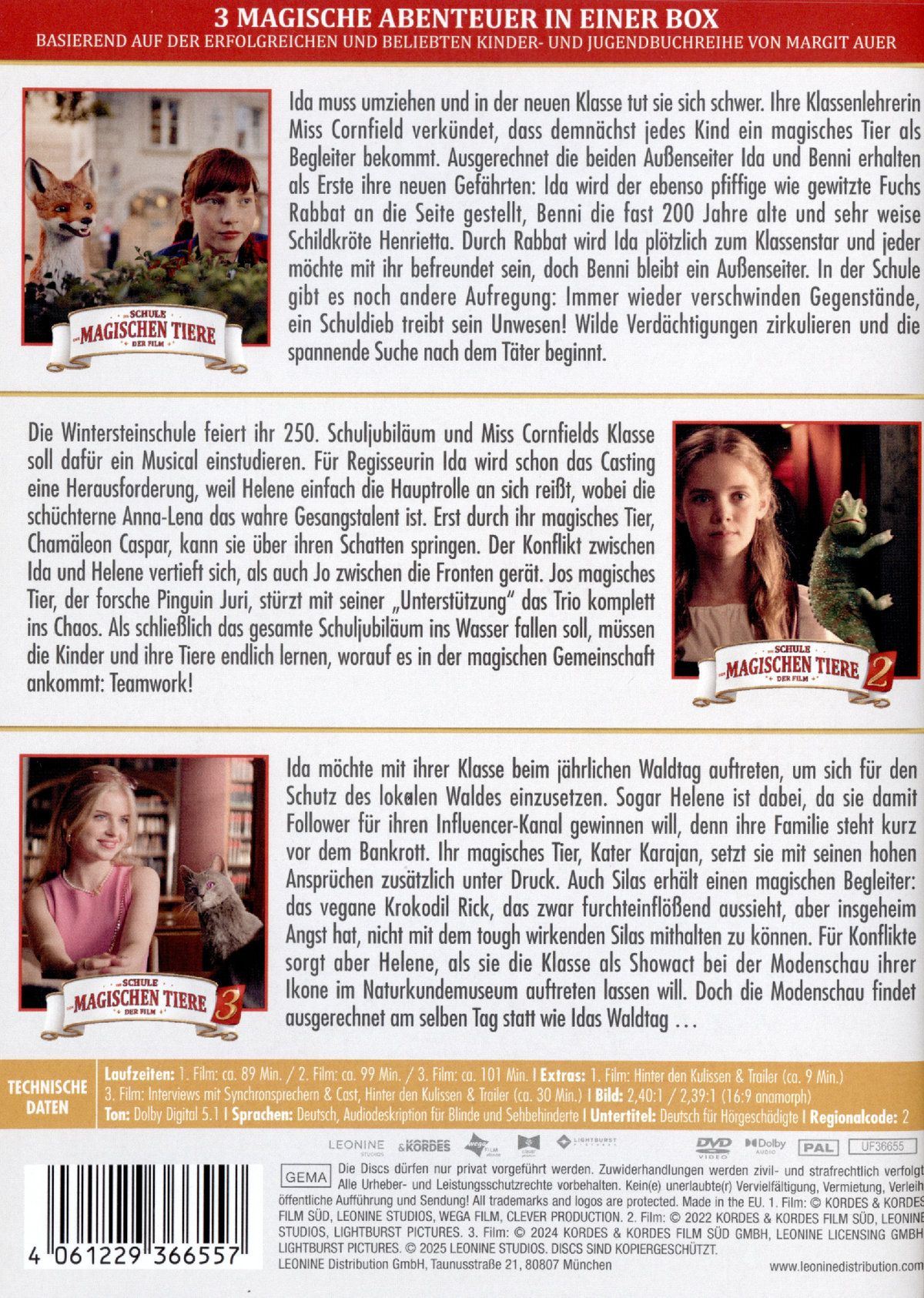 Die Schule der magischen Tiere 3  [3 DVDs]  (DVD)