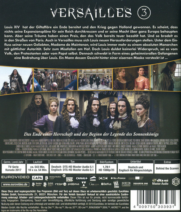 Versailles - Staffel 3 (blu-ray)