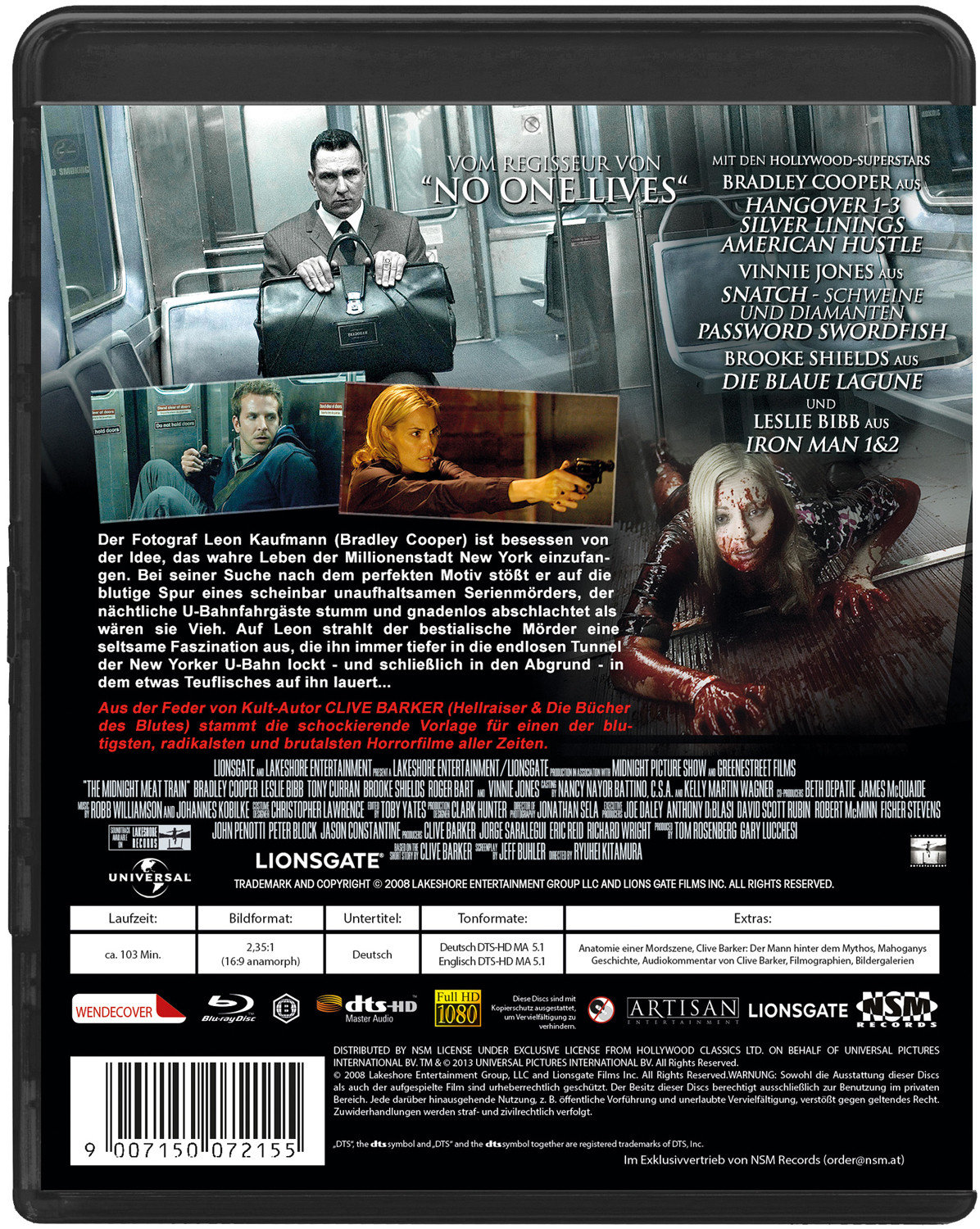 Midnight Meat Train - Extended Directors Cut (blu-ray)