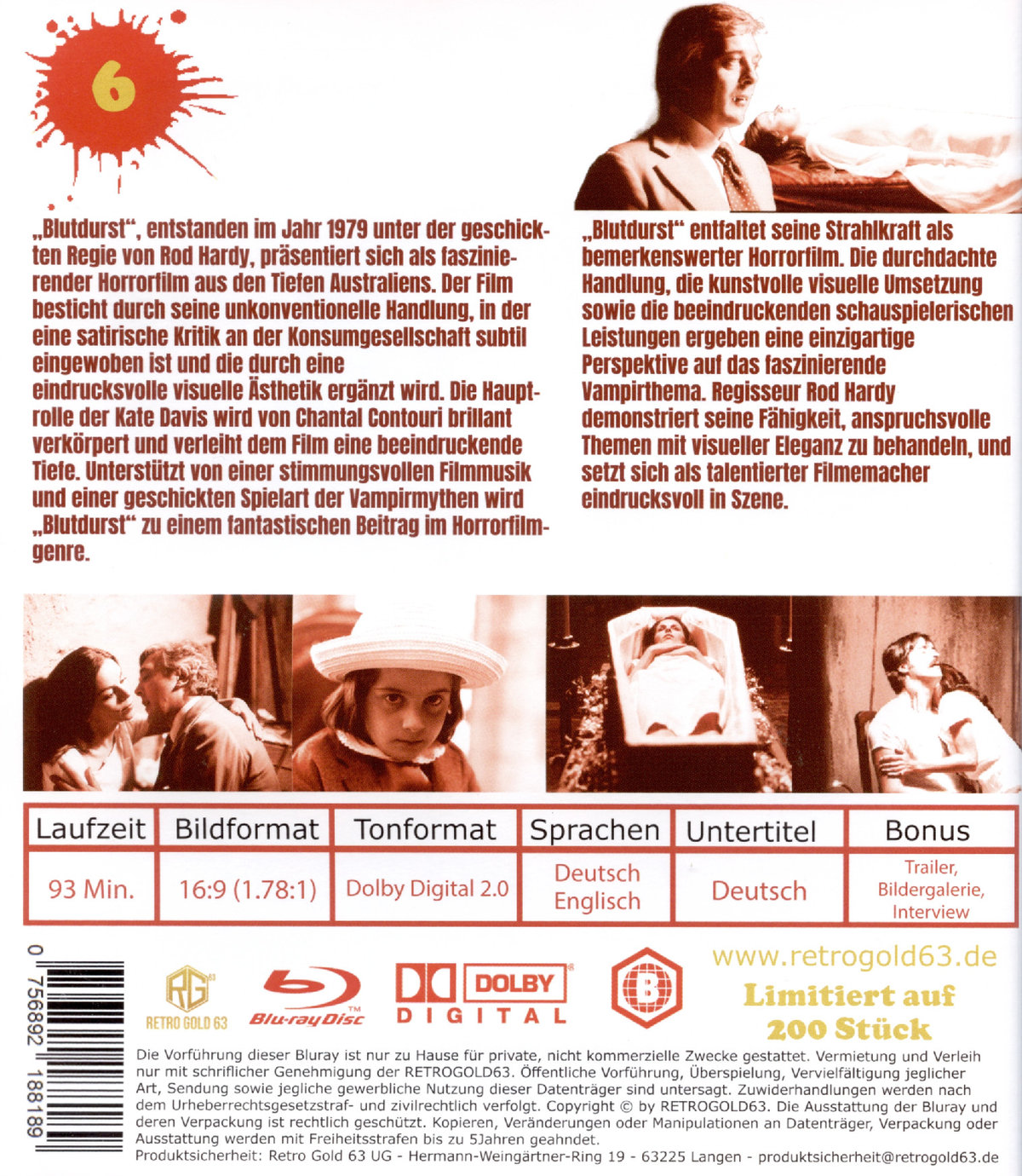 Thirst - Blutdurst - Uncut Edition  (blu-ray)