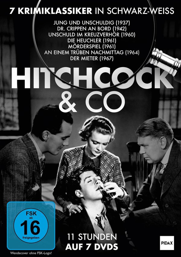 Hitchcock & Co. - 7 Filmklassiker / Sieben unvergessliche Nervenkitzel-Klassiker mit Starbesetzung [7 DVDs]  (DVD)