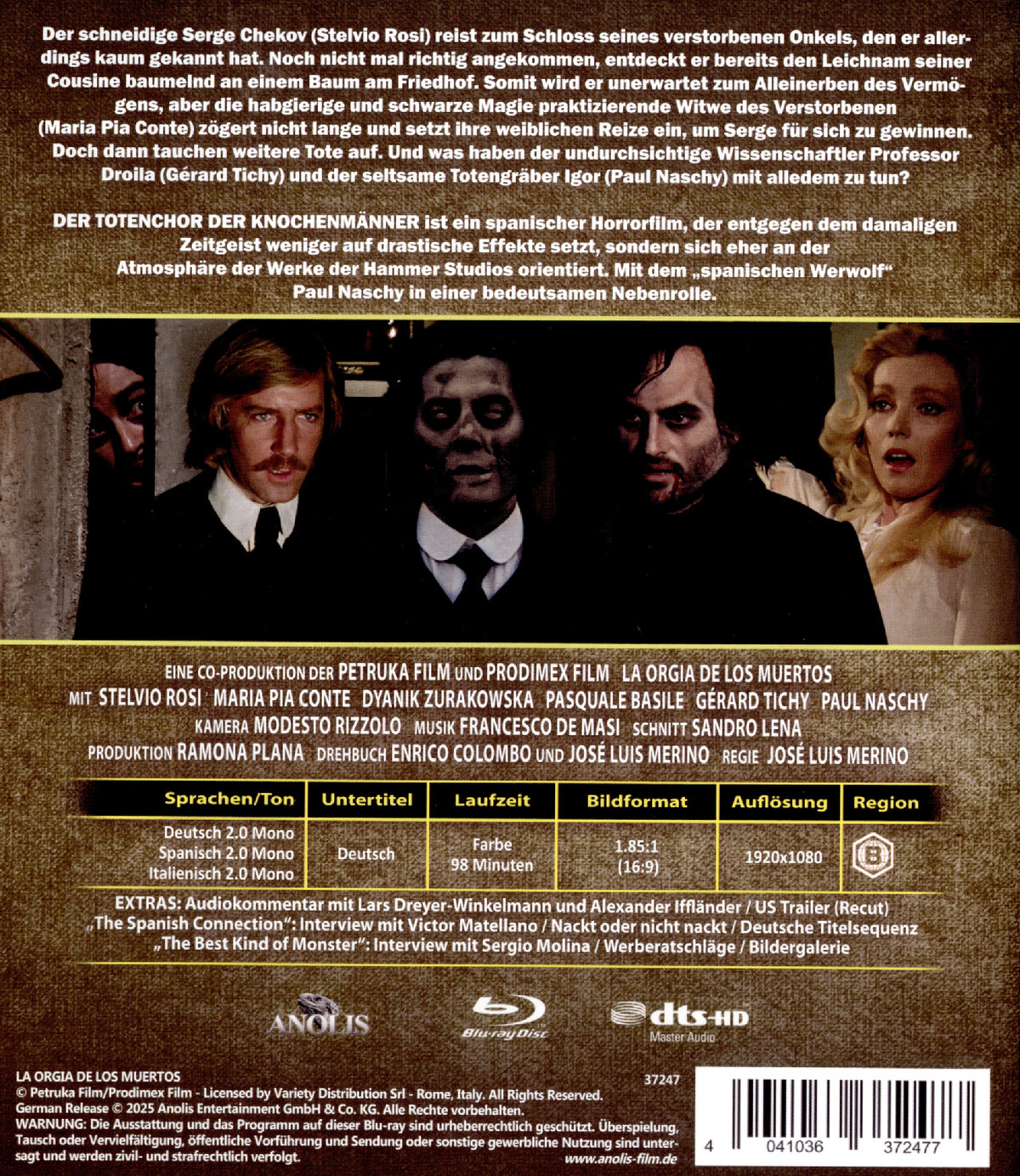 Der Totenchor der Knochenmänner - Uncut Edition (blu-ray)