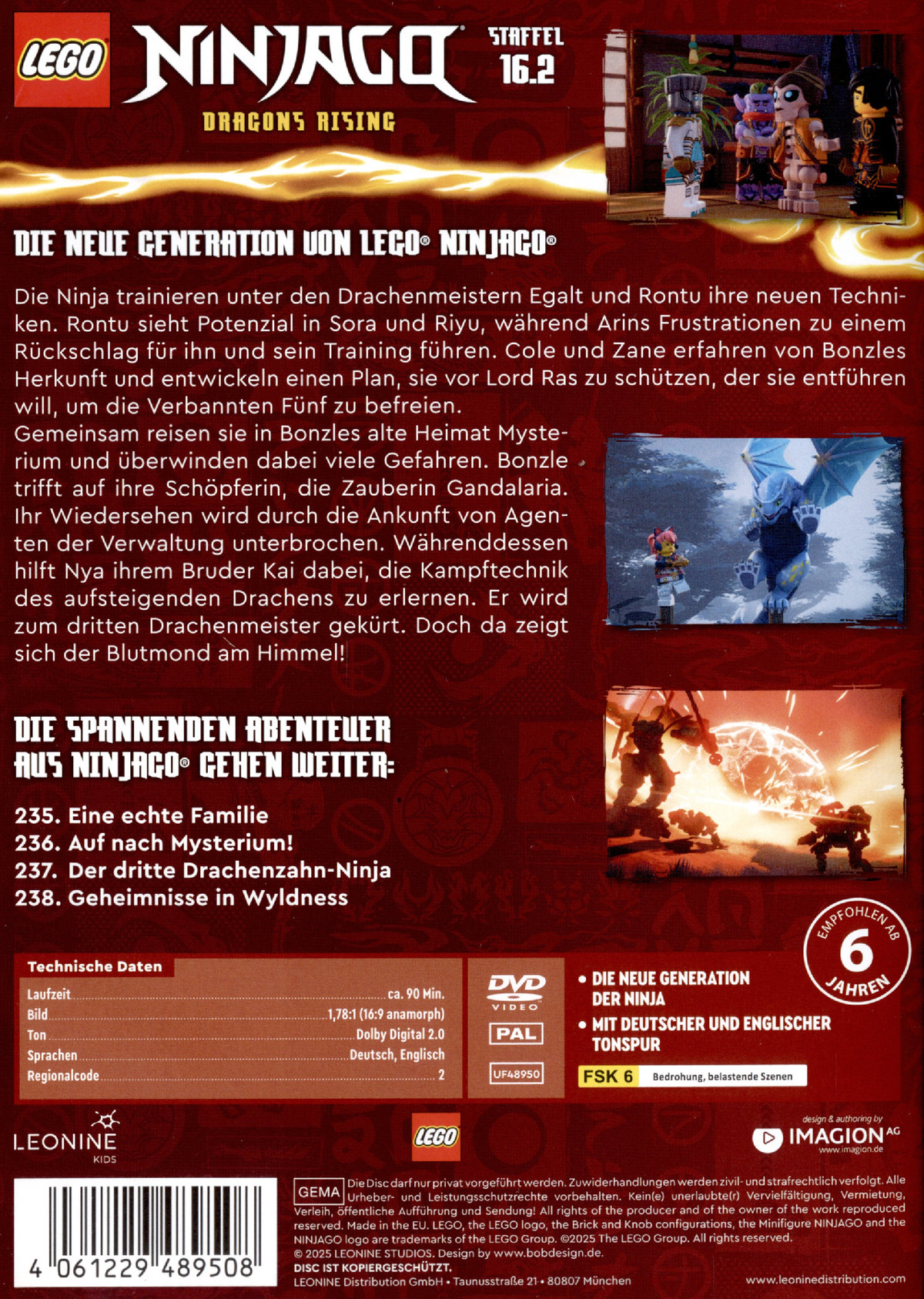 LEGO Ninjago - Staffel 16.2  (DVD)