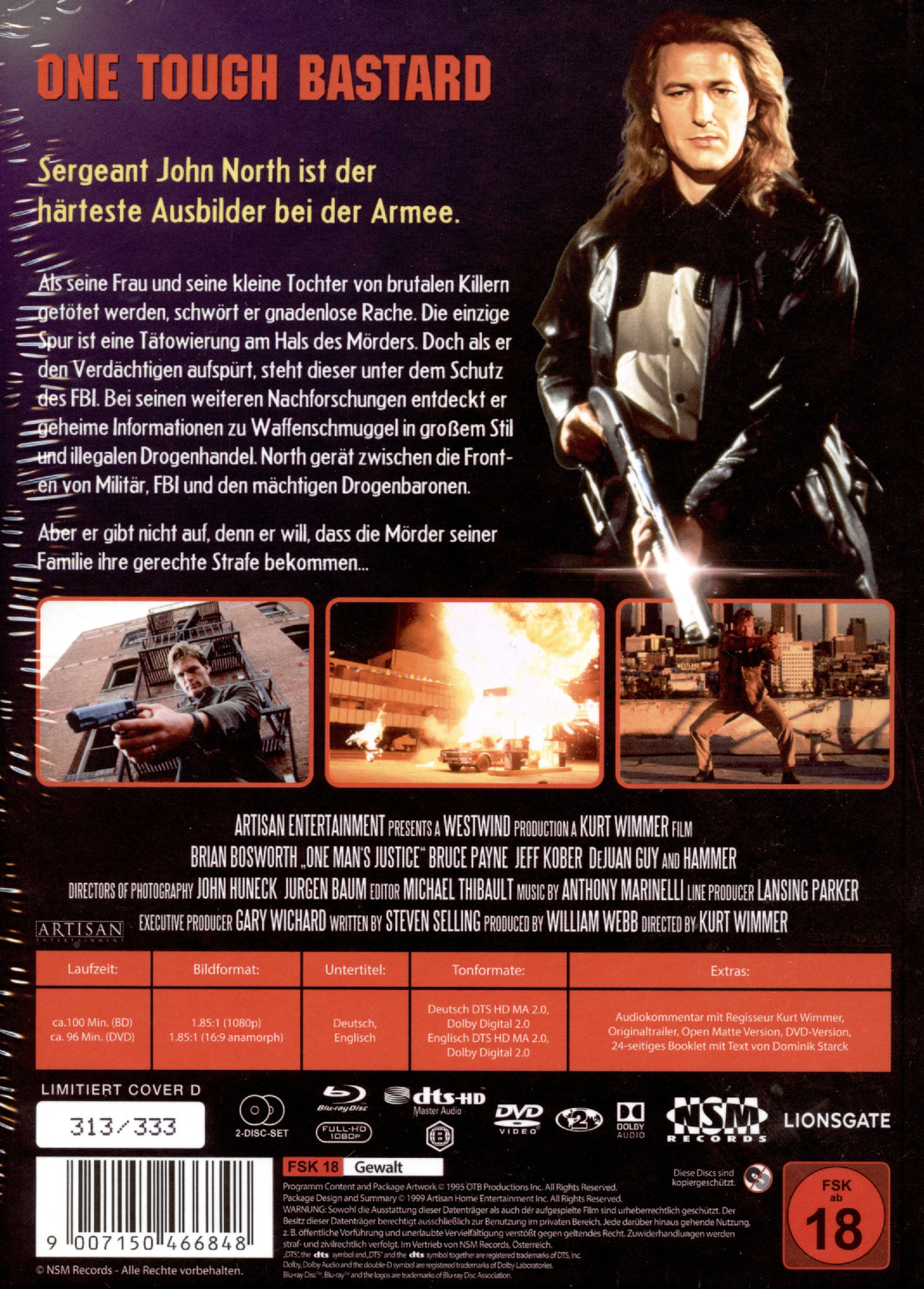 One Touch Bastard - Uncut Mediabook Edition (DVD+blu-ray) (D)