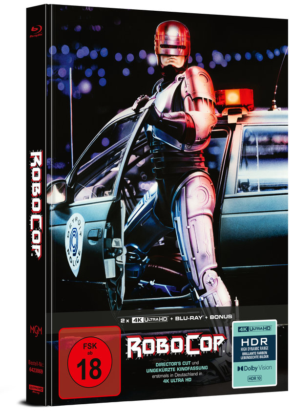 Robocop - Directors Cut + Kinofassung - Uncut Mediabook Edition  (4K Ultra HD+blu-ray)