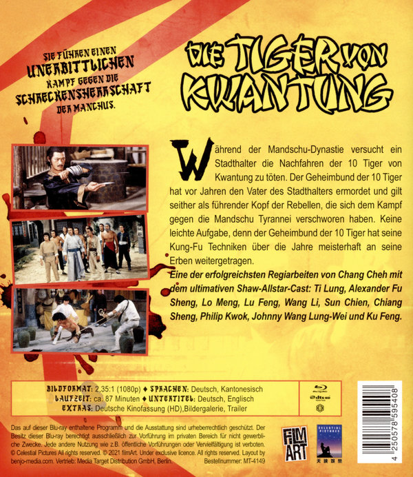 Tiger von Kwantung, Die - Shaw Brothers - Uncut Edition (blu-ray)