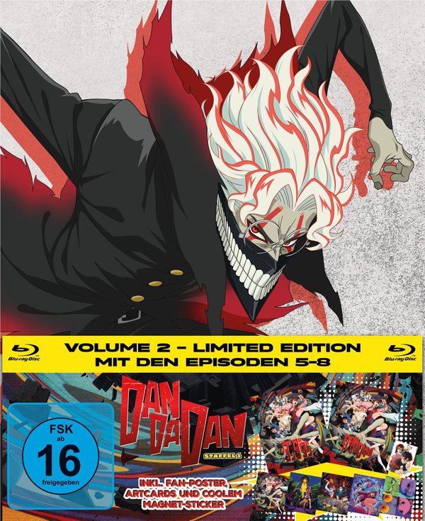 DAN DA DAN - Staffel 1, Volume 2 LTD. - Mit Fan-Poster, Artcards und Magnet-Sticker  (Blu-ray Disc)