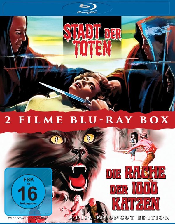 STADT DER TOTEN + DIE RACHE DER 1000 KATZEN - 2 Disc Uncut Horror BD Box  [2 BRs]  (Blu-ray Disc)