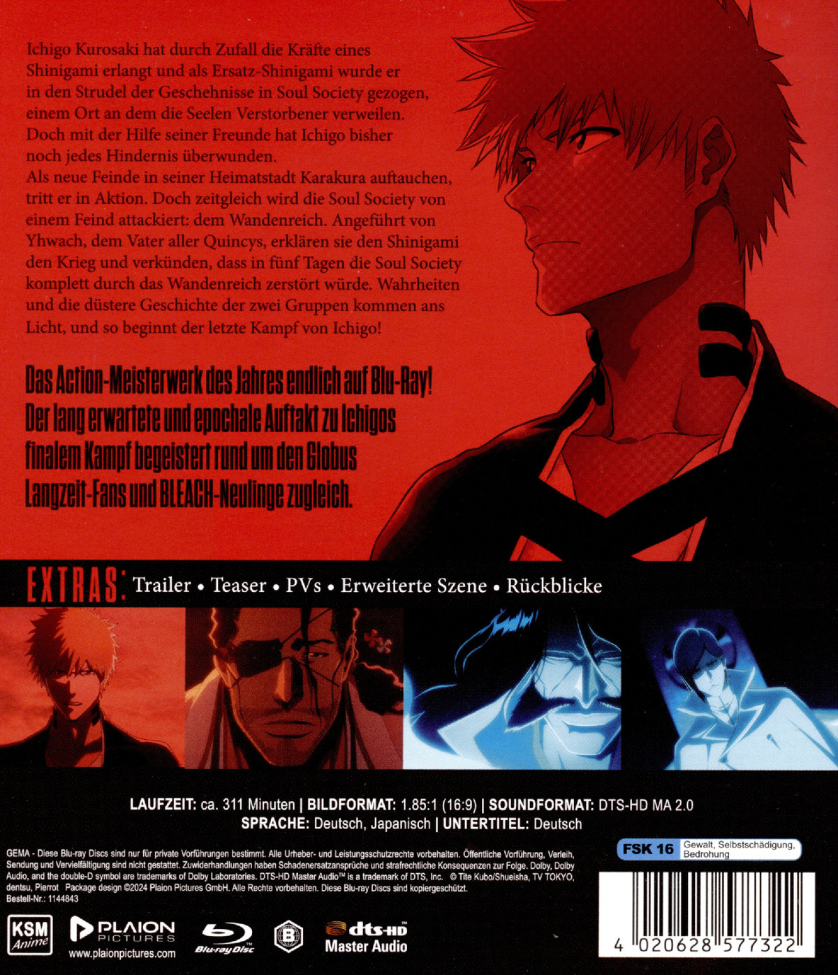 Bleach - Thousand Year Blood War: Staffel 1 Volume 1  (Blu-ray Disc)