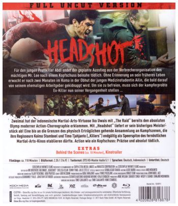 Headshot - Uncut Edition (blu-ray)