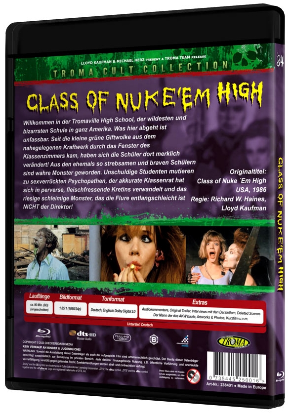 Class of Nuke Em High - Uncut Edition  (blu-ray)