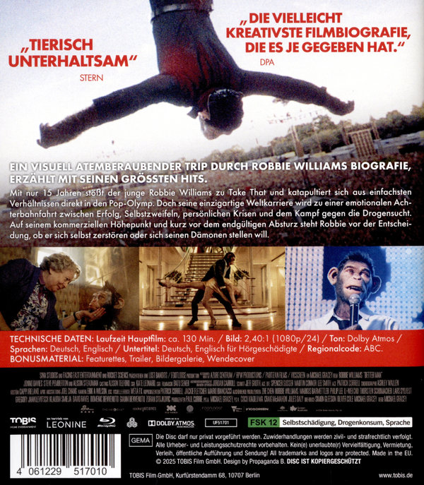 Better Man - Die Robbie Williams Story  (Blu-ray Disc)