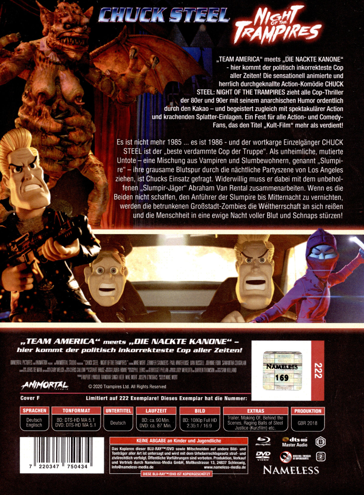Chuck Steel: Night of the Trampires - Uncut Mediabook Edition  (DVD+blu-ray) (F)