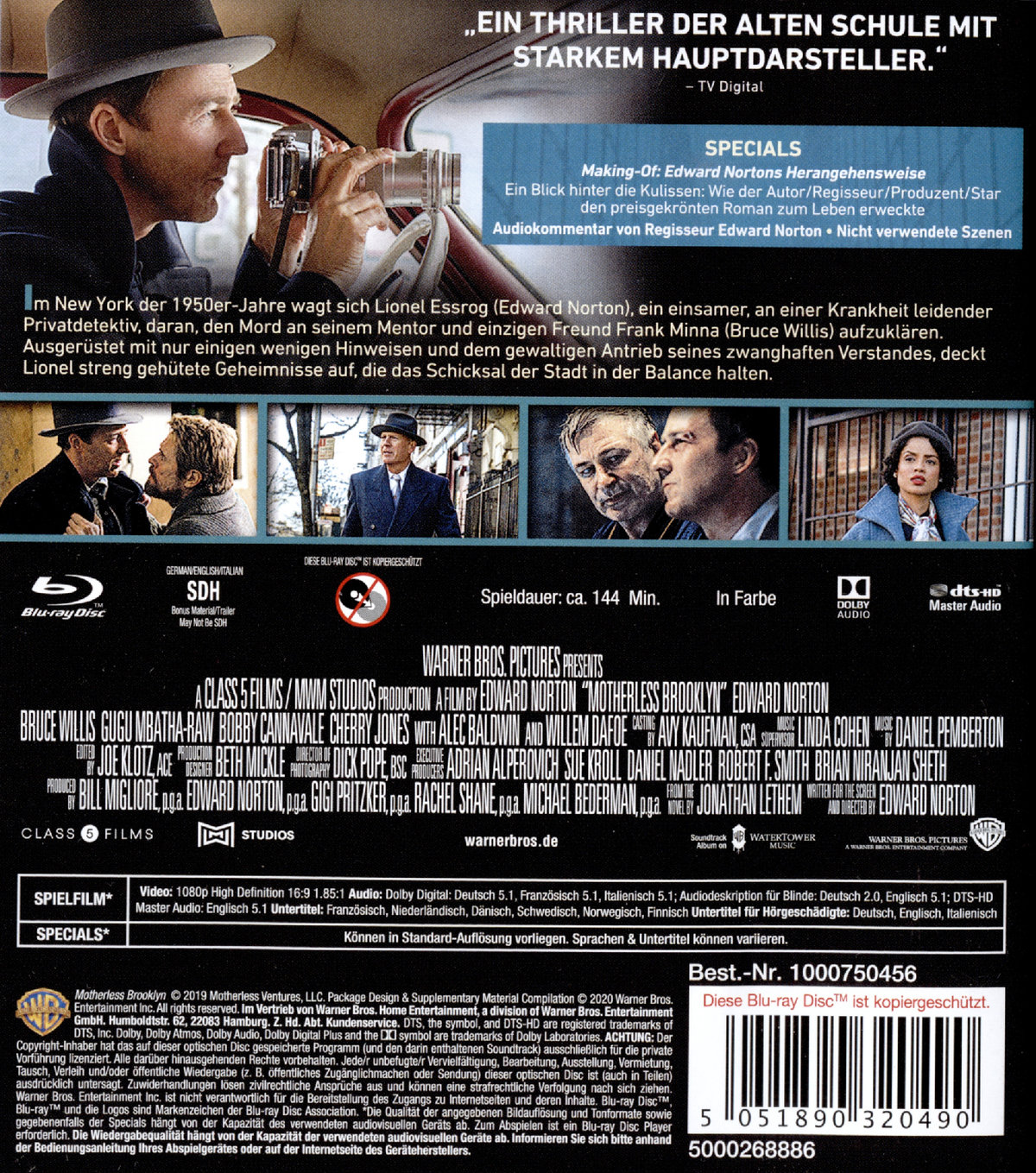 Motherless Brooklyn (blu-ray)