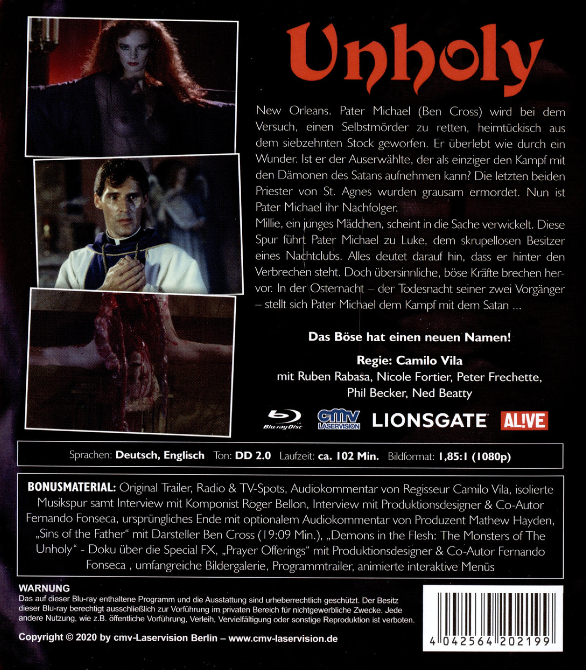 Unholy - Dämonen der Finsternis - Uncut Edition (blu-ray)