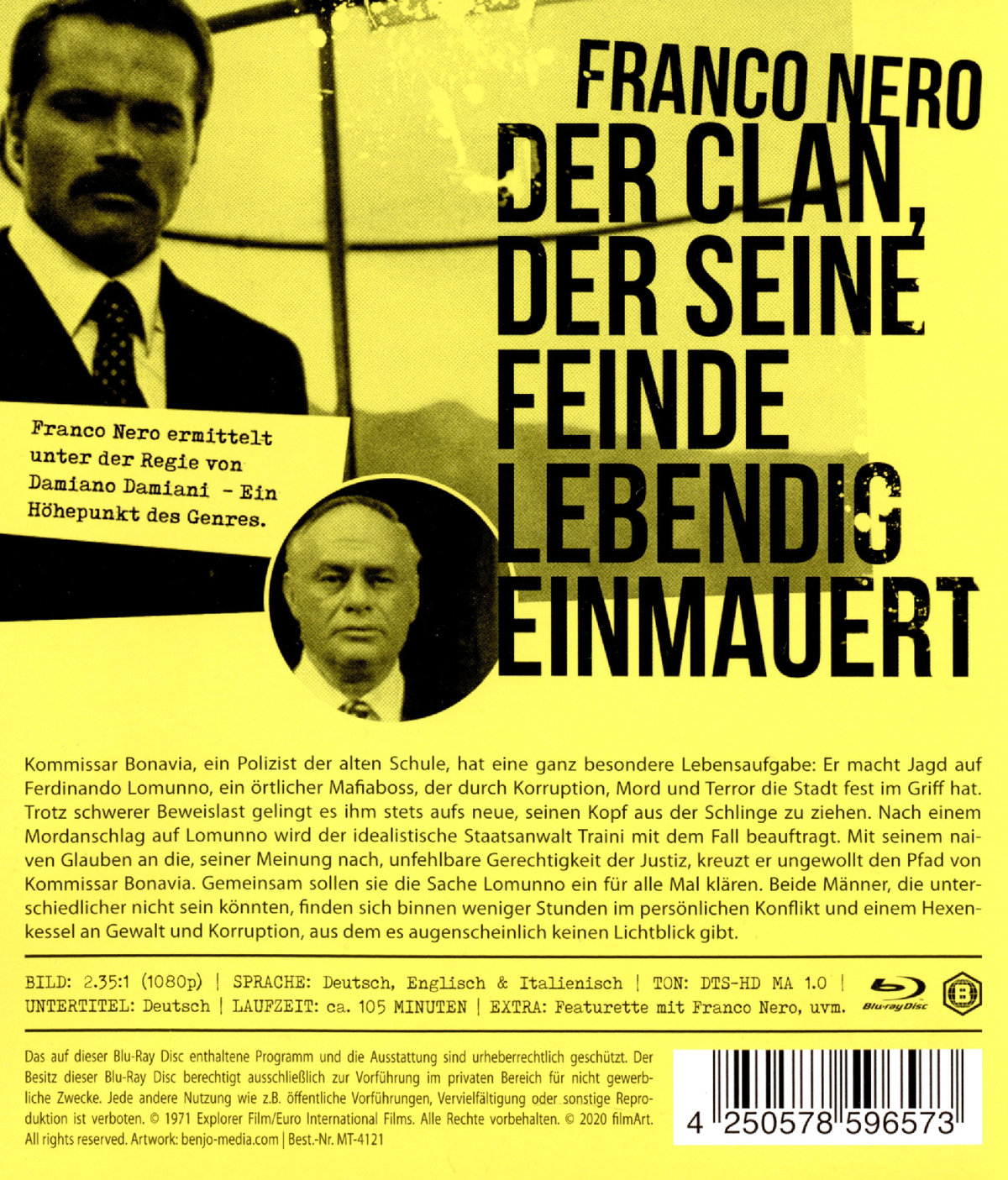 Clan der seine Feinde lebendig einmauert, Der - Uncut Edition (blu-ray)