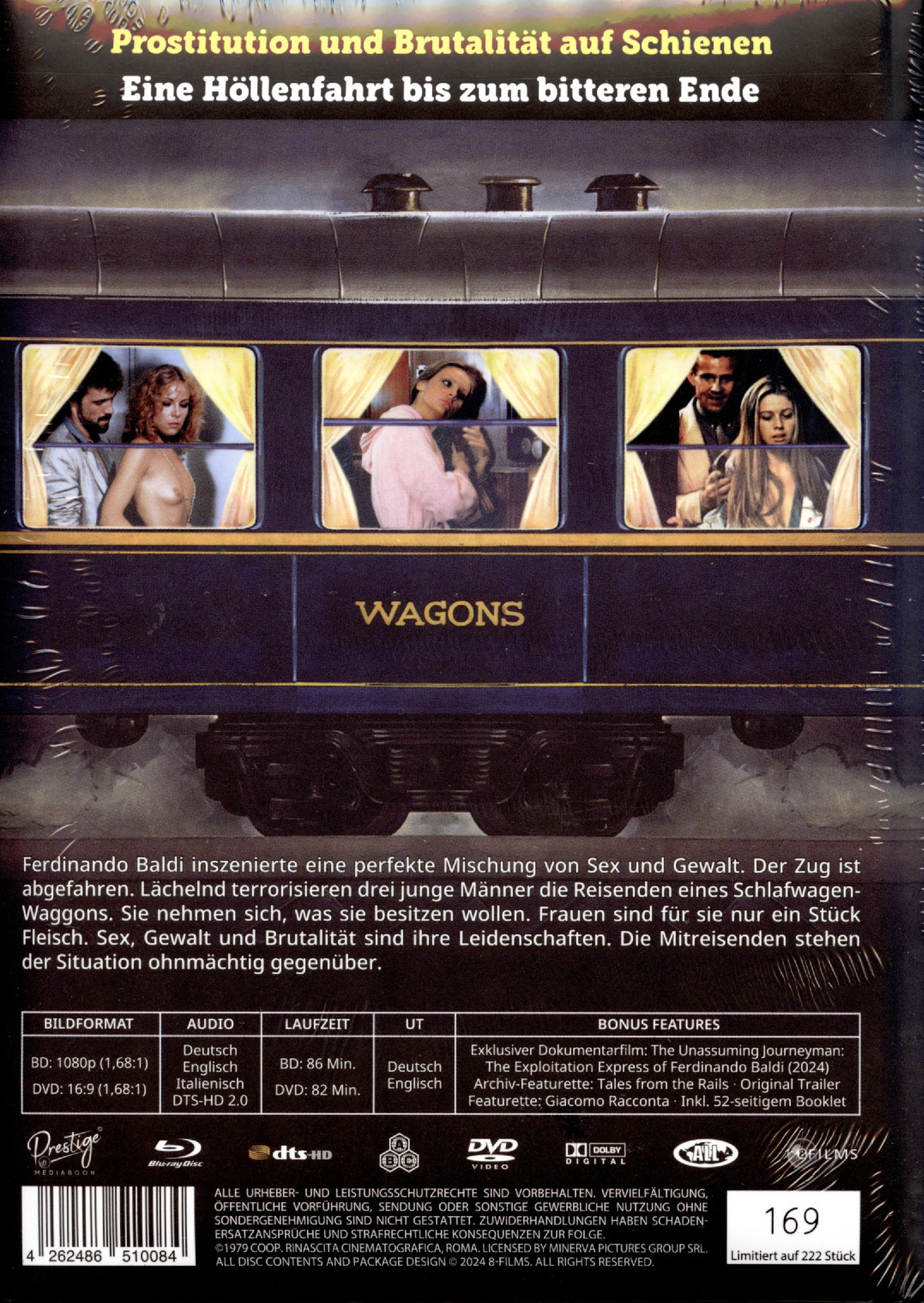 Horrorsex im Nachtexpress - Uncut Mediabook Edition  (DVD+blu-ray) (E)