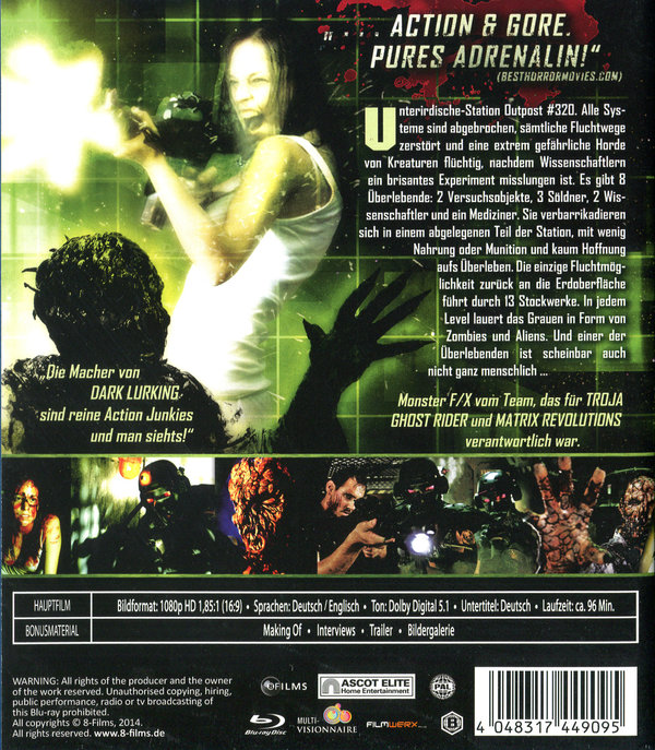 Alien vs Zombies - The Dark Lurking (blu-ray)