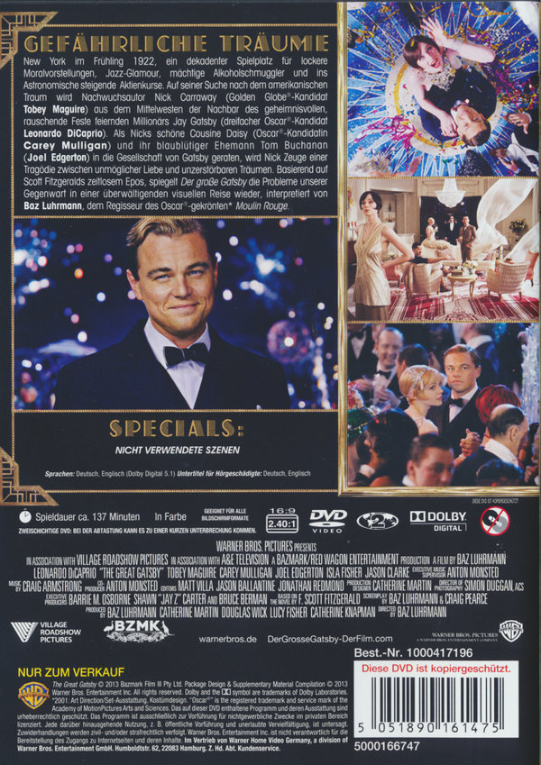 Der große Gatsby  (DVD)