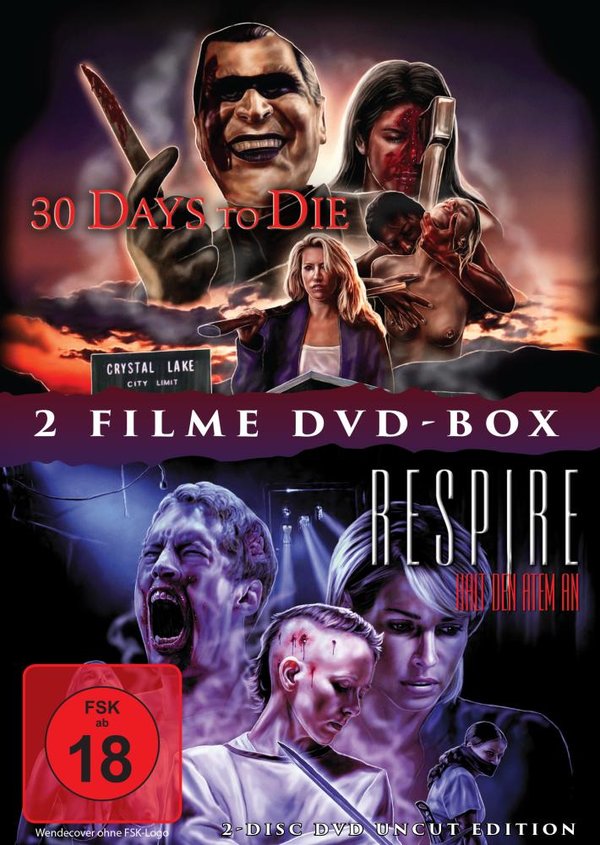 30 DAYS TO DIE + RESPIRE - 2 Disc DVD Uncut Horror Box  [2 DVDs]  (DVD)