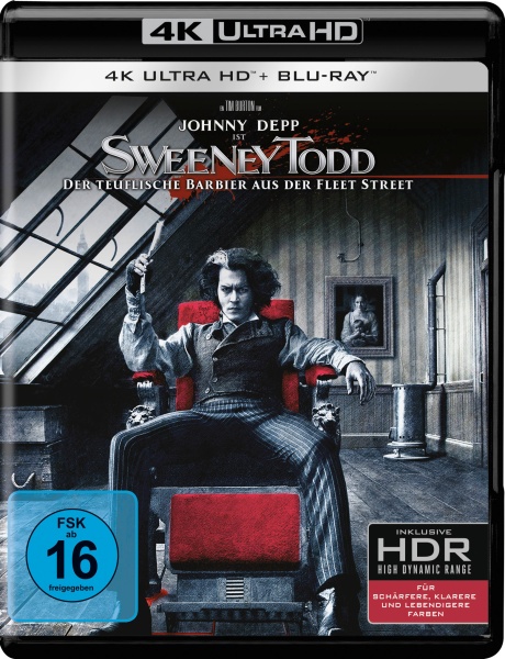 Sweeney Todd: Der teuflische Barbier aus der Fleet Street  (4K Ultra HD) (+ Blu-ray)