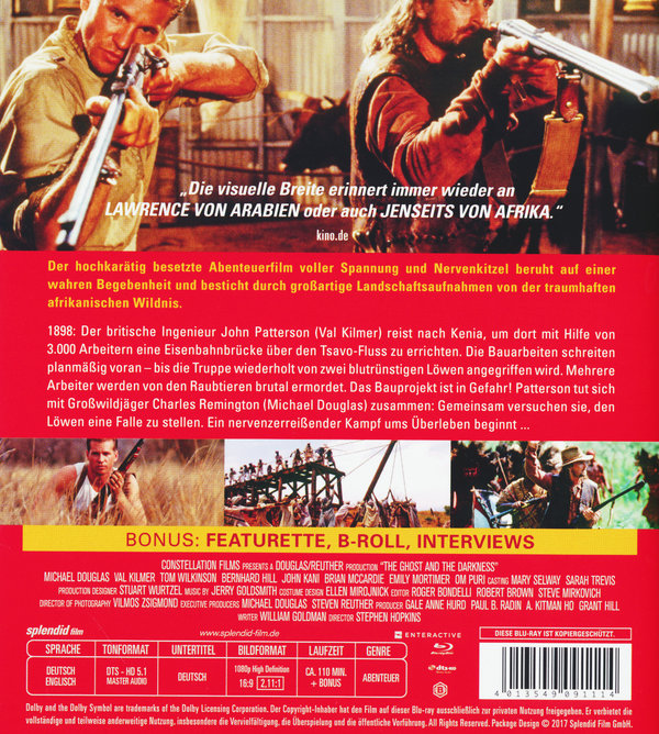 Geist und die Dunkelheit, Der - Digital Remastered (blu-ray)