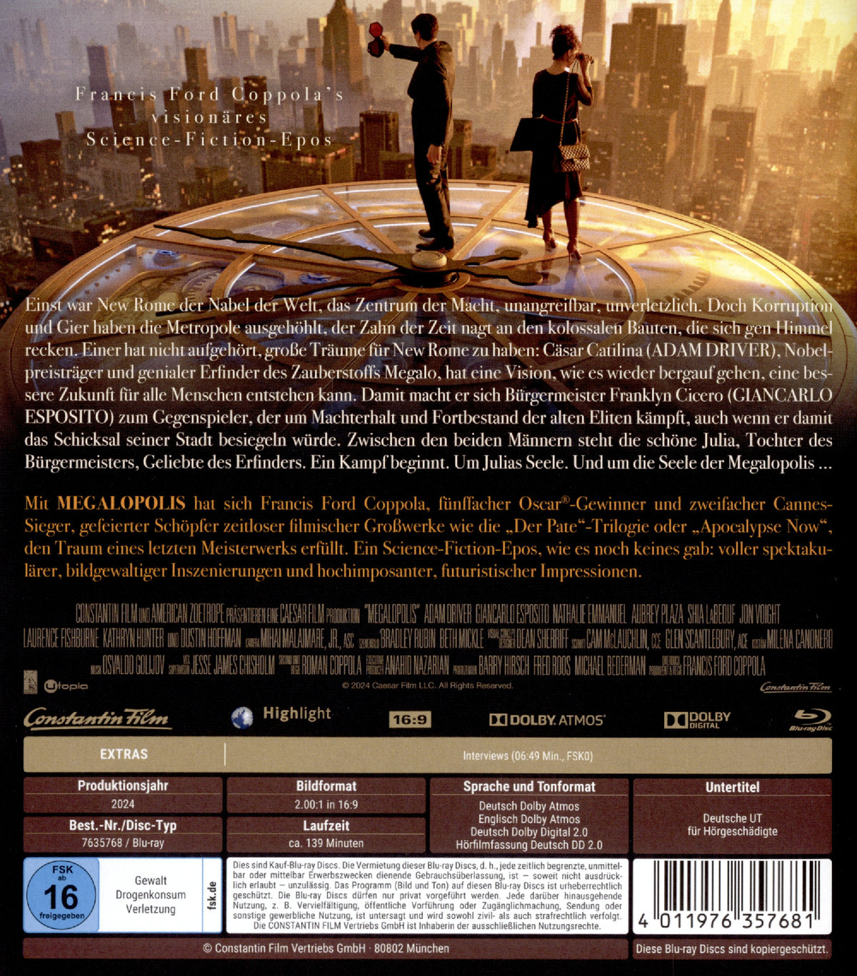 Megalopolis  (Blu-ray Disc)