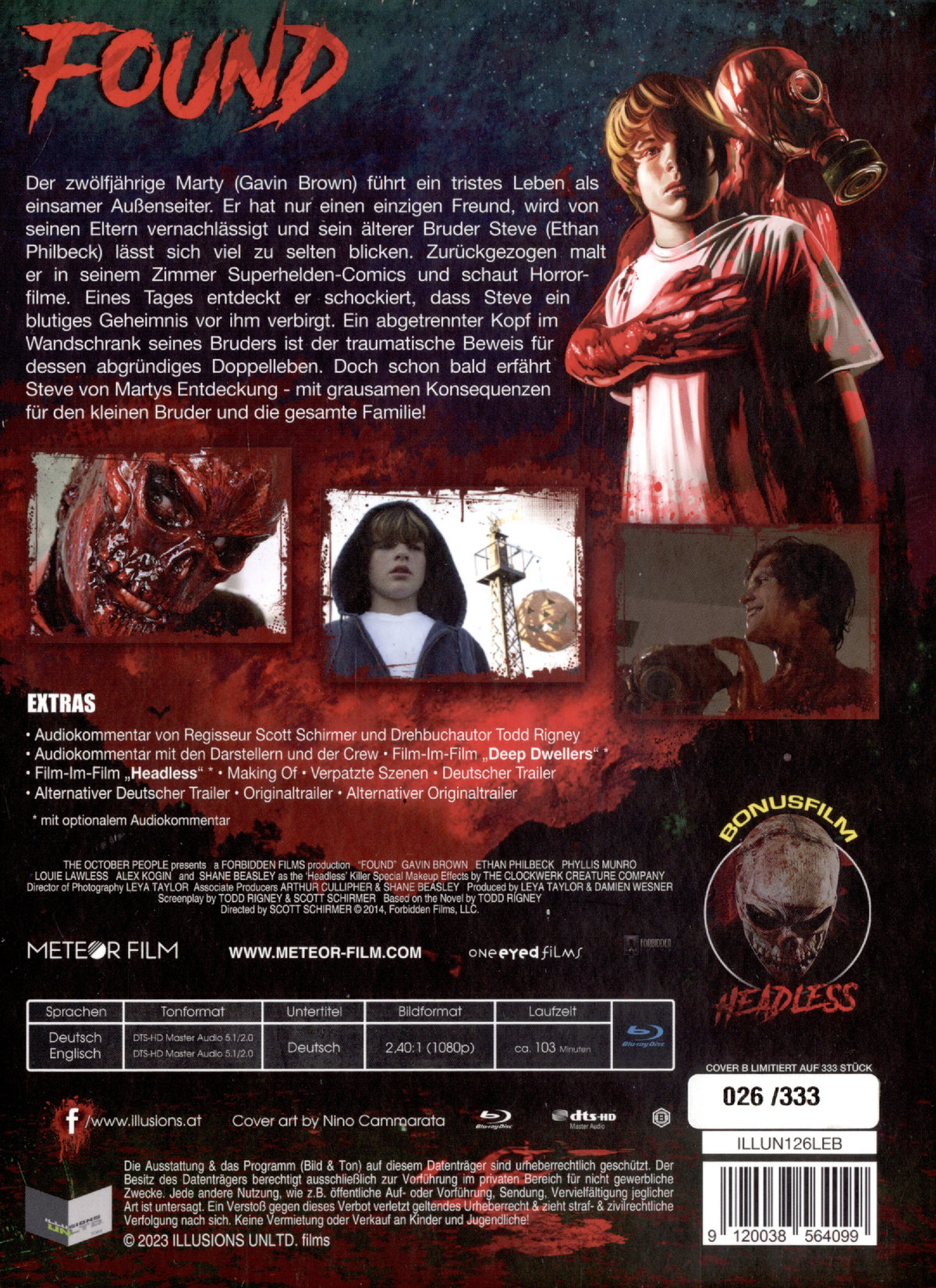 Found - Mein Bruder ist ein Serienkiller - Uncut Mediabook Edition  (blu-ray) (B)