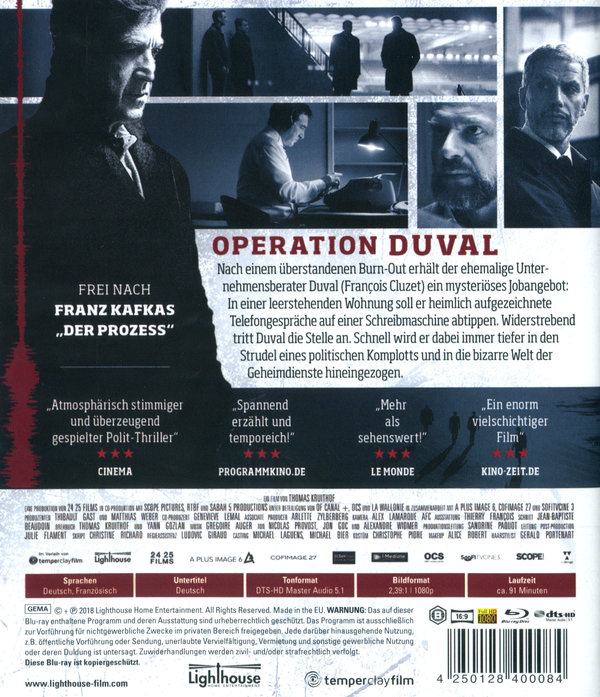 Operation Duval - Das Geheimprotokoll (blu-ray)