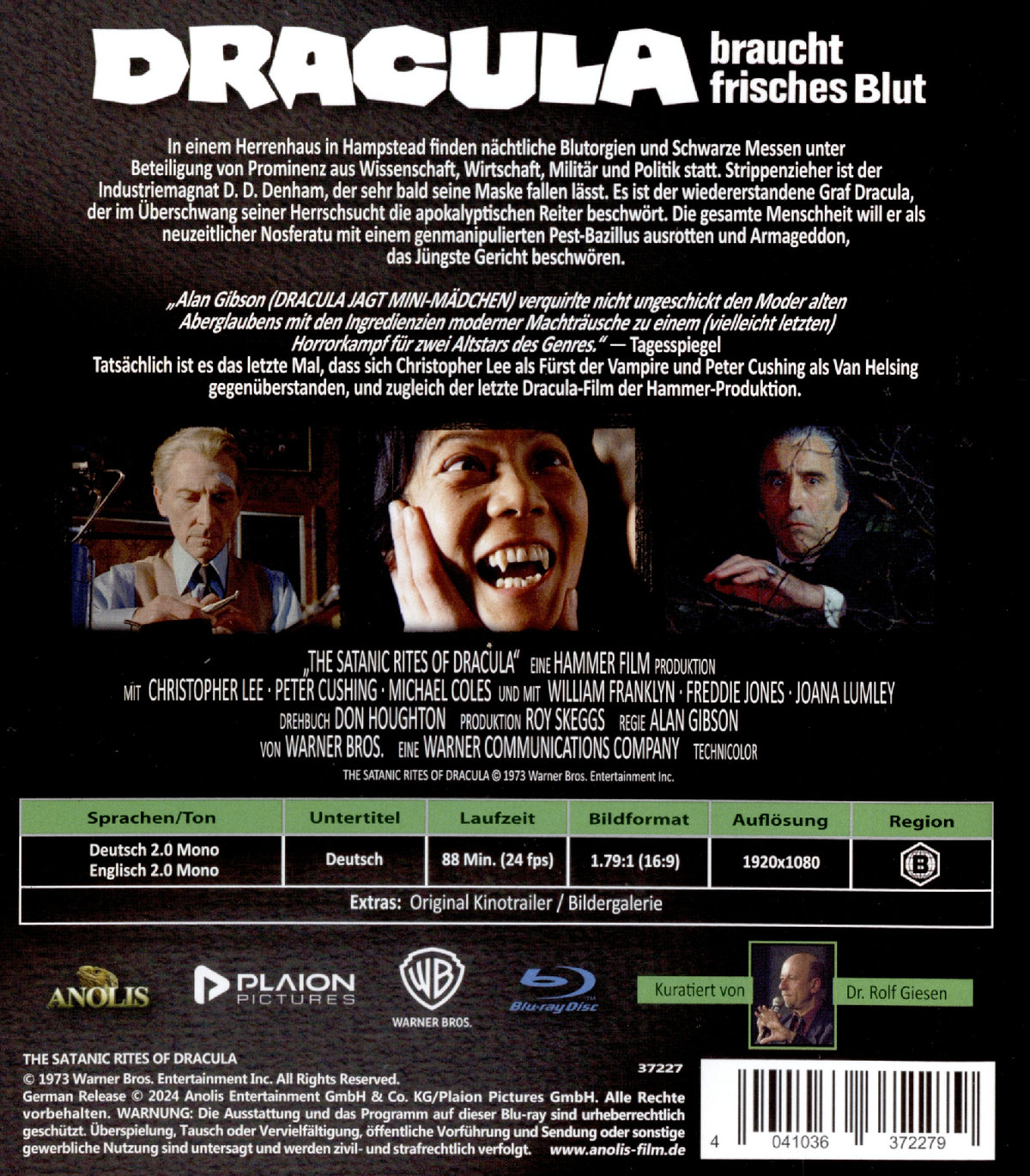 Dracula braucht frisches Blut - Uncut Edition  (blu-ray)