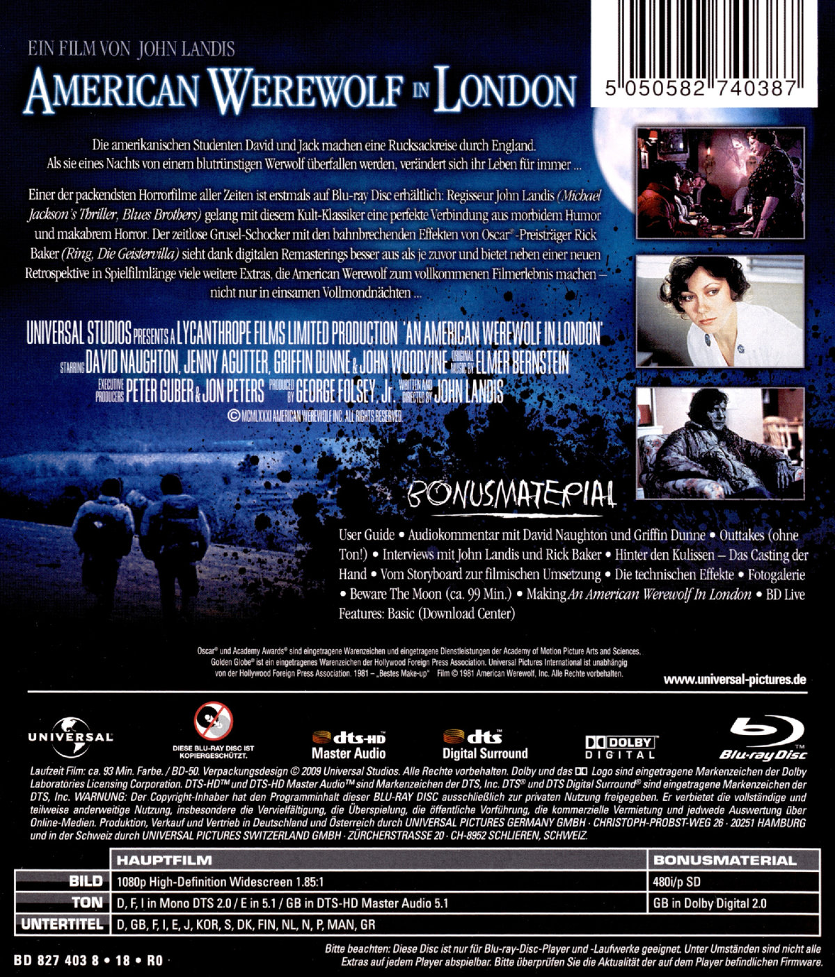 American Werewolf in London (blu-ray)