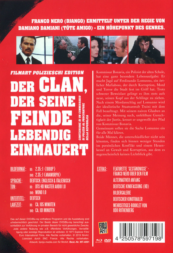 Der Clan, der seine Feinde lebendig einmauert - Poliziischi Edition (DVD+blu-ray)