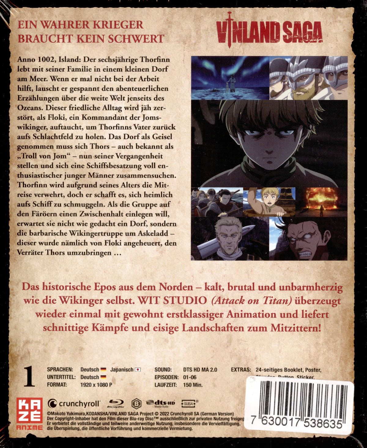 Vinland Saga - Staffel 1 - Gesamtausgabe  [4 BRs]  (Blu-ray Disc)