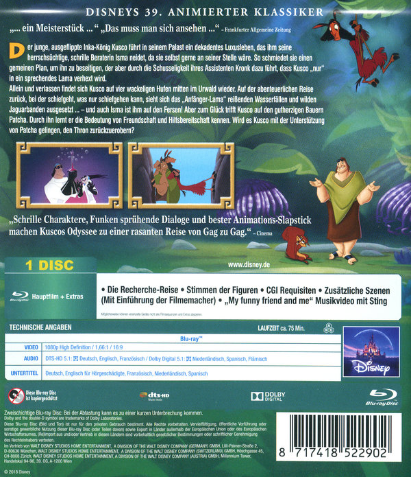 Ein Königreich für ein Lama - Disney Classics (blu-ray)