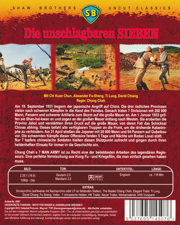 Unschlagbaren Sieben, Die - Uncut Edition (blu-ray)