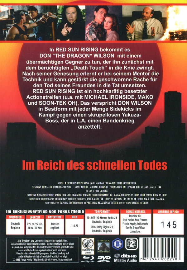 Red Sun Rising - Uncut Mediabook Edition (DVD+blu-ray) (B)